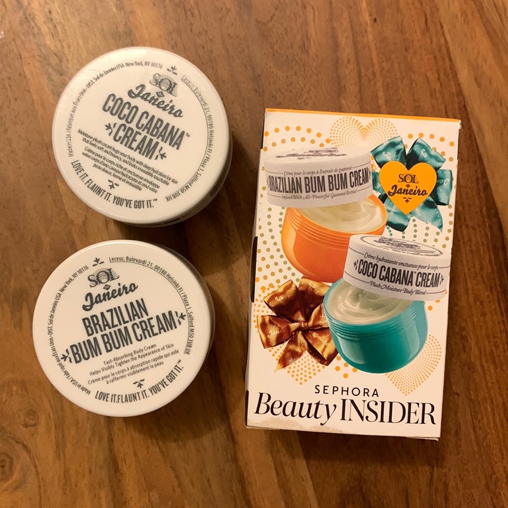 NIB Sol de Janeiro Brazilian Bum Bum Cream + Coco Cabana Cream - 0.84 fl oz each